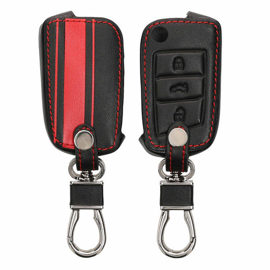 Faux Leather Cover compatible with VW Golf 7 MK7 Car Key