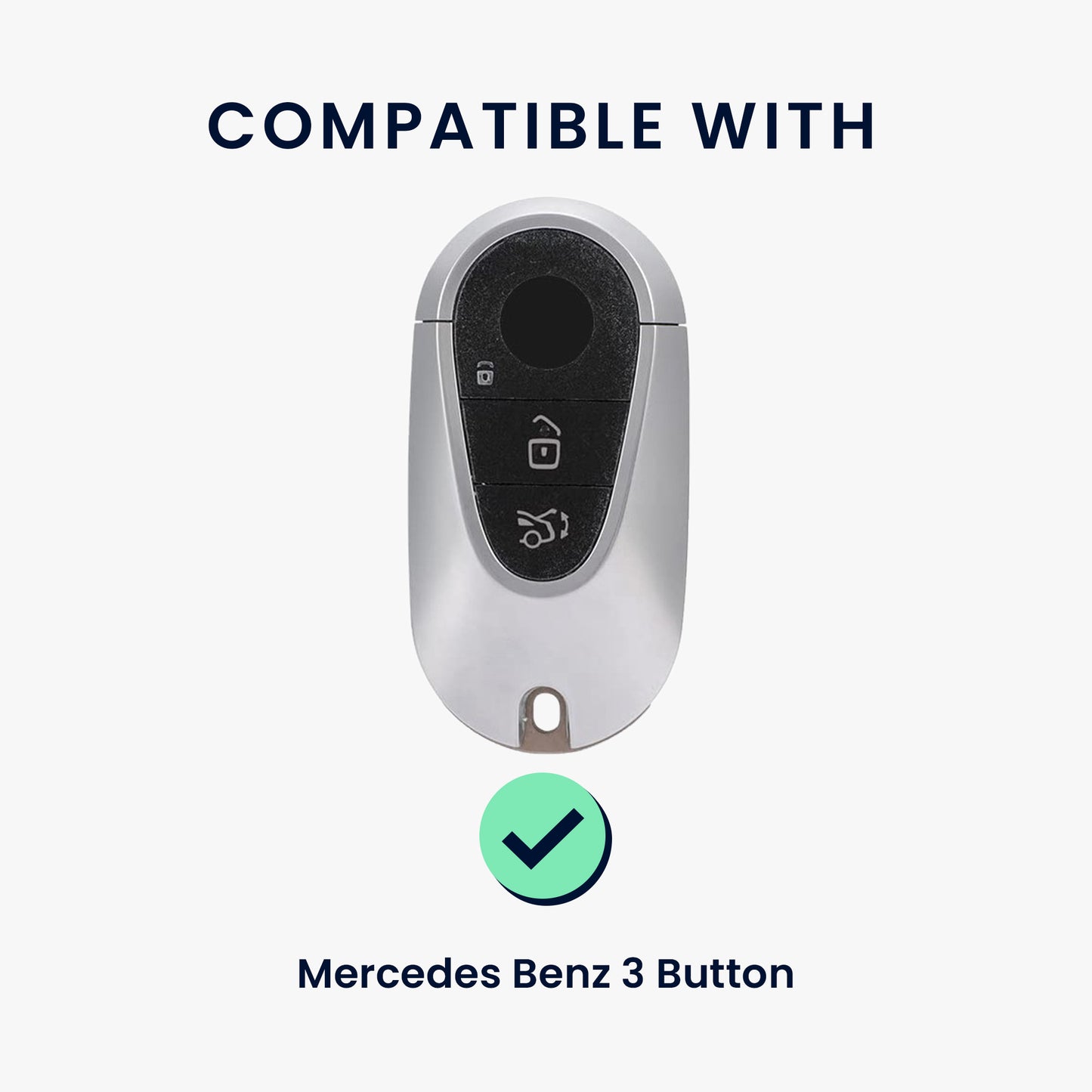 Case for Mercedes Benz 3-Button Smart Car Key