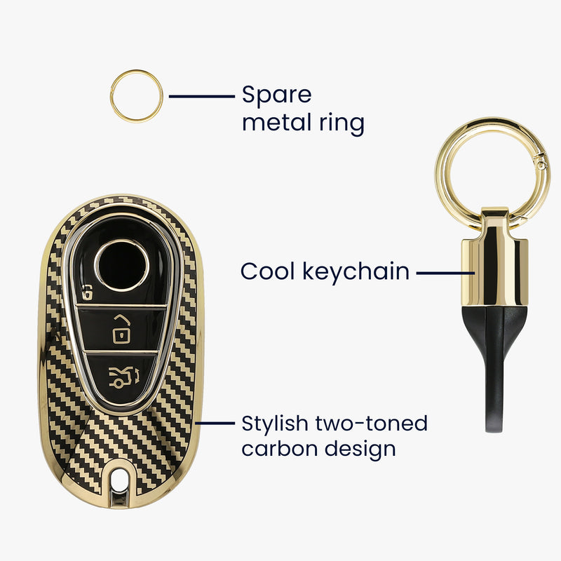 Case for Mercedes Benz 3-Button Smart Car Key