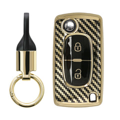 Peugeot Citroen 2-Button Flip Car Key Cover