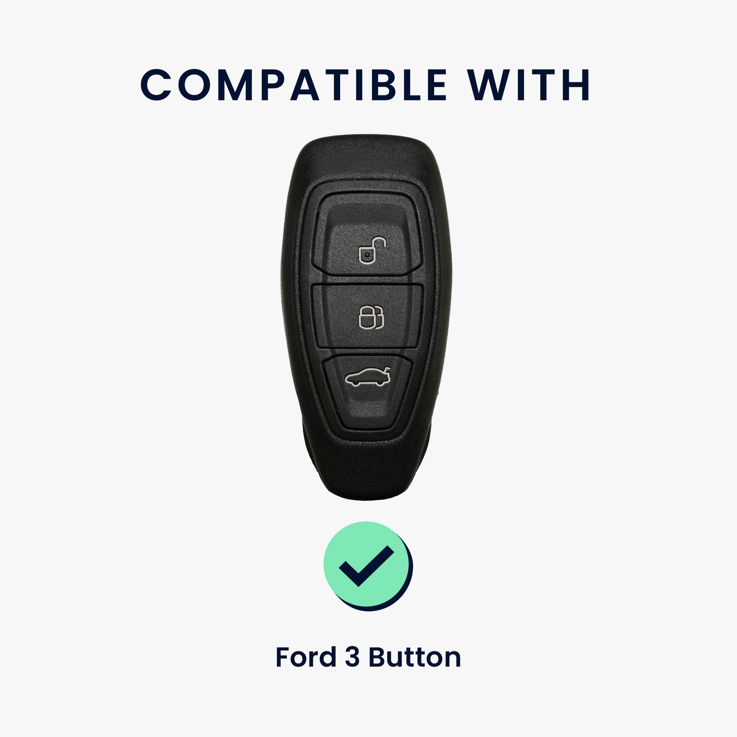 Case for Ford 3-Button Car Key Keyless Go