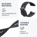 kwmobile Silikon Uhrenarmband für Garmin Instinct 2S Armband - Ersatzarmband für Fitnesstracker - Wechselarmband Smartwatch