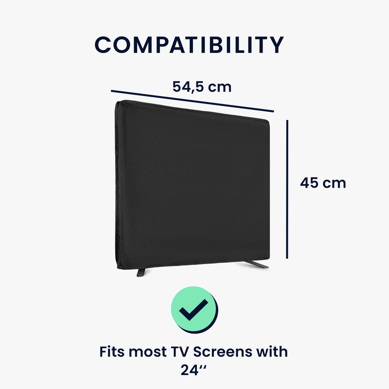 kwmobile 24" TV Outdoor TV Abdeckung - Fernseher Hülle Bildschirmschutz - Schutzhülle wetterfest