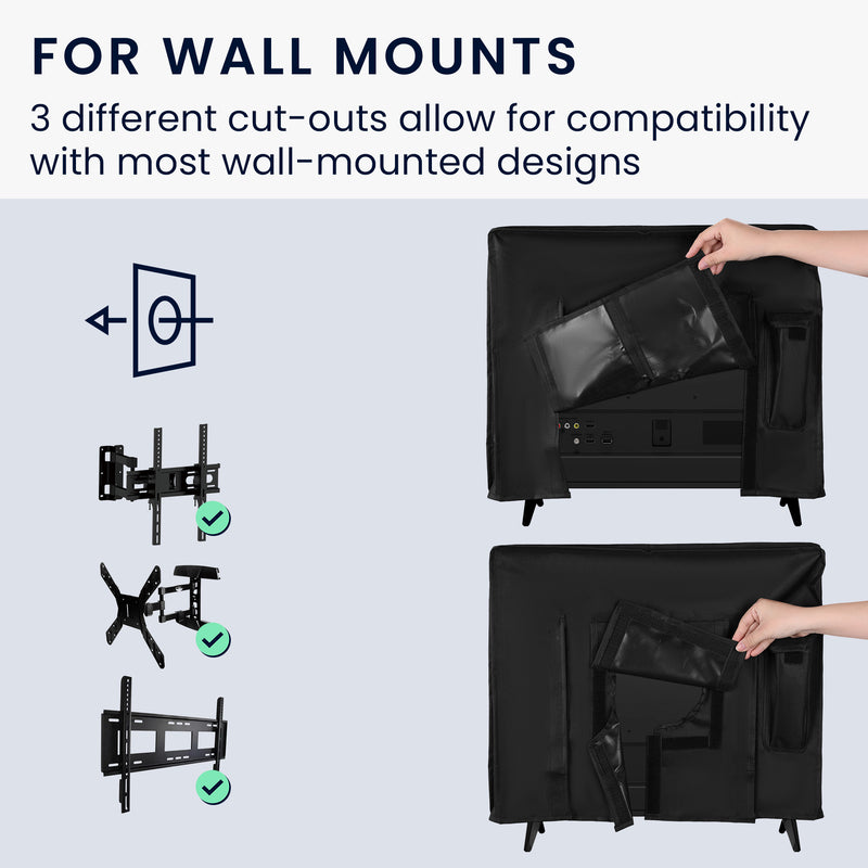 kwmobile 24" TV Outdoor TV Abdeckung - Fernseher Hülle Bildschirmschutz - Schutzhülle wetterfest