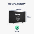 kwmobile 55" TV Abdeckung Outdoor - TV Abdeckung - Outdoor Fernsehabdeckung - Fernseher Hülle Bildschirmschutz - Schutzhülle wetterfest