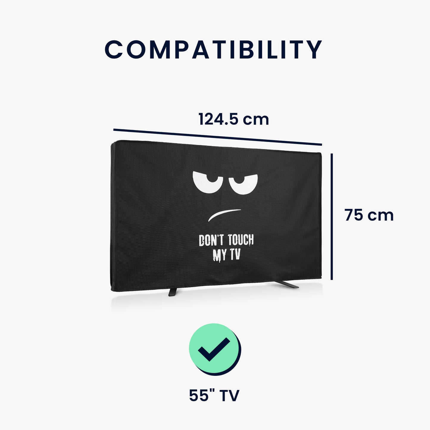 kwmobile 55" TV Abdeckung Outdoor - TV Abdeckung - Outdoor Fernsehabdeckung - Fernseher Hülle Bildschirmschutz - Schutzhülle wetterfest