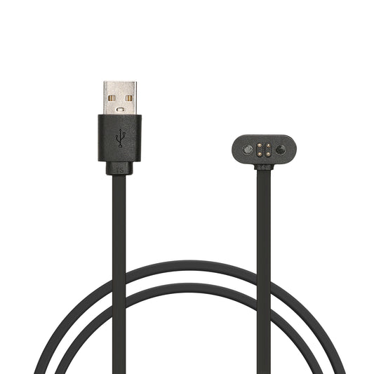 kwmobile Smartwatch Ladekabel für Mojawa RunPlus USB Ladekabel für Smartwatch - Smart Watch Aufladekabel - Fitnesstracker Ersatzkabel - Schwarz Schwarz  