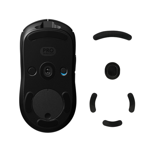 kwmobile Mouse Feet Sticker kompatibel mit Logitech G Pro Wireless Gaming Ersatz Glider - Mausfüße passgenau - Glides in Schwarz Schwarz  