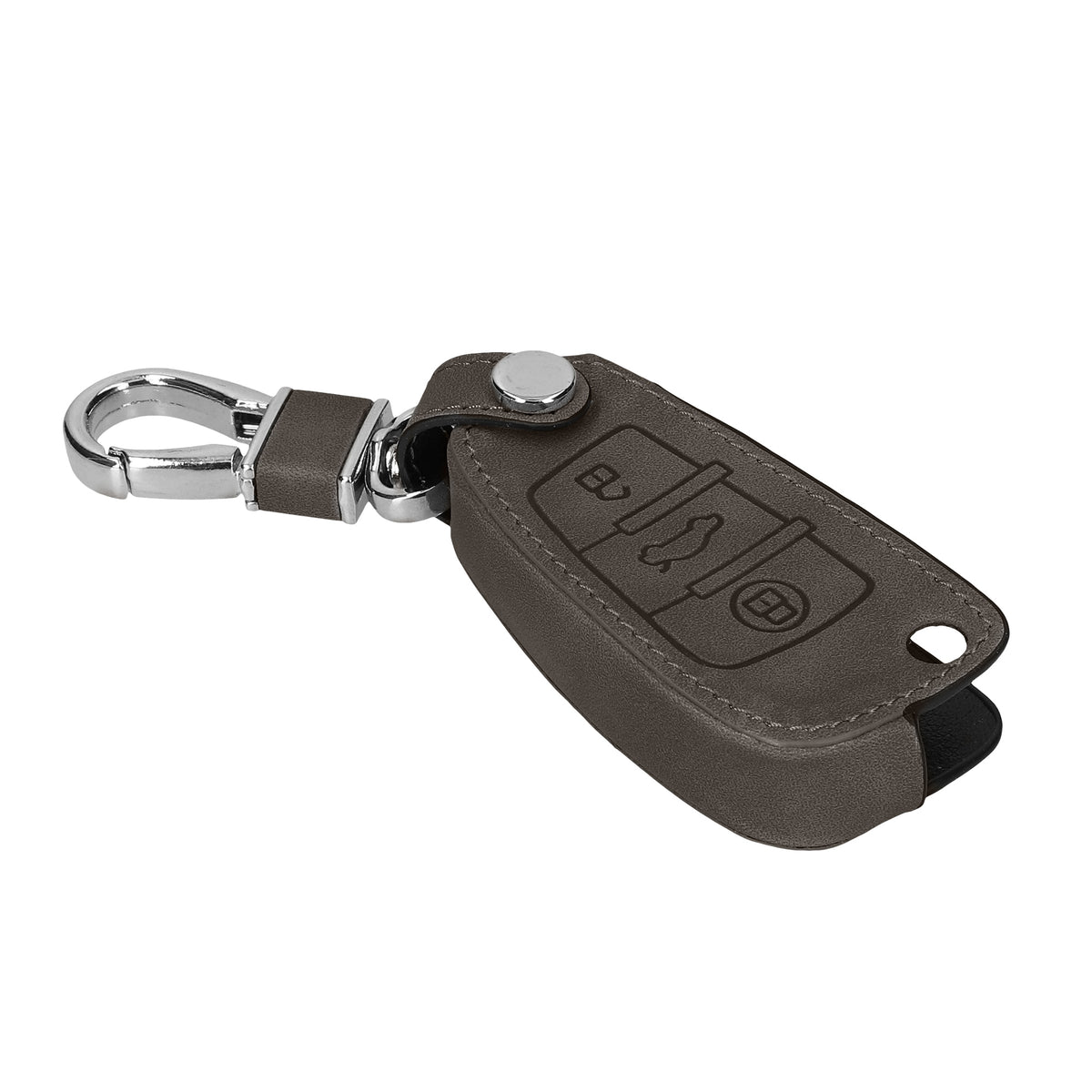 Audi 3-Button Flip Key Faux Leather Car Key Cover