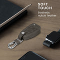 Audi 3-Button Flip Key Faux Leather Car Key Cover