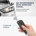 Audi 3-Button Flip Key Faux Leather Car Key Cover