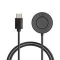 kwmobile Smartwatch Ladekabel für Garmin Forerunner 55 / 255 / 255 Music / vivoactive 5 / Fenix / Quatix USB-C Ladekabel für Smartwatch - Smart Watch Aufladekabel - Fitnesstracker Ersatzkabel - Schwarz Schwarz  