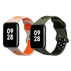 Xiaomi Mi Band 8 Pro 2x Silicone Fitness Tracker Replacement Watch Strap Set