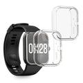 kwmobile 2x Silikon Hülle für Xiaomi Redmi Watch 4 Schutzhülle - Fullbody Display Cover Set aus Silikon - Transparent Transparent  [dsg01]
