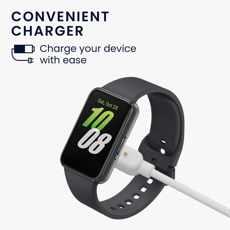 kwmobile Smartwatch Ladekabel für Samsung Galaxy Fit 3 USB-C Ladekabel für Smartwatch - Smart Watch Aufladekabel - Fitnesstracker Ersatzkabel