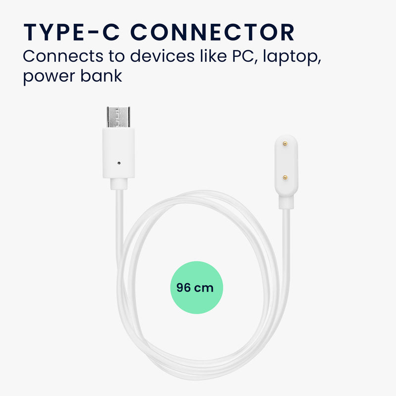 kwmobile Smartwatch Ladekabel für Samsung Galaxy Fit 3 USB-C Ladekabel für Smartwatch - Smart Watch Aufladekabel - Fitnesstracker Ersatzkabel