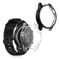 kwmobile 2x Silikon Hülle für HONOR Magic Watch 2 46mm Schutzhülle - Fullbody Display Cover Set aus Silikon - Transparent Schwarz Transparent  [dsg01]