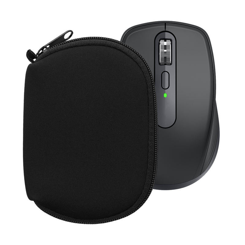 kwmobile Hülle für Logitech MX ANYWHERE 3 / ANYWHERE 3S Hülle - Mouse Case - Neopren Tasche - Schutzhülle für PC Maus - Transporttasche Zubehör - Schwarz Schwarz  