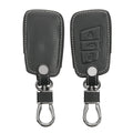 kwmobile Schlüsselhülle für VW 3-Tasten Autoschlüssel (nur Keyless Go) Hülle - Autoschlüssel Schlüssel Hülle - Schlüsselcover aus Kunstleder in Anthrazit Anthrazit  