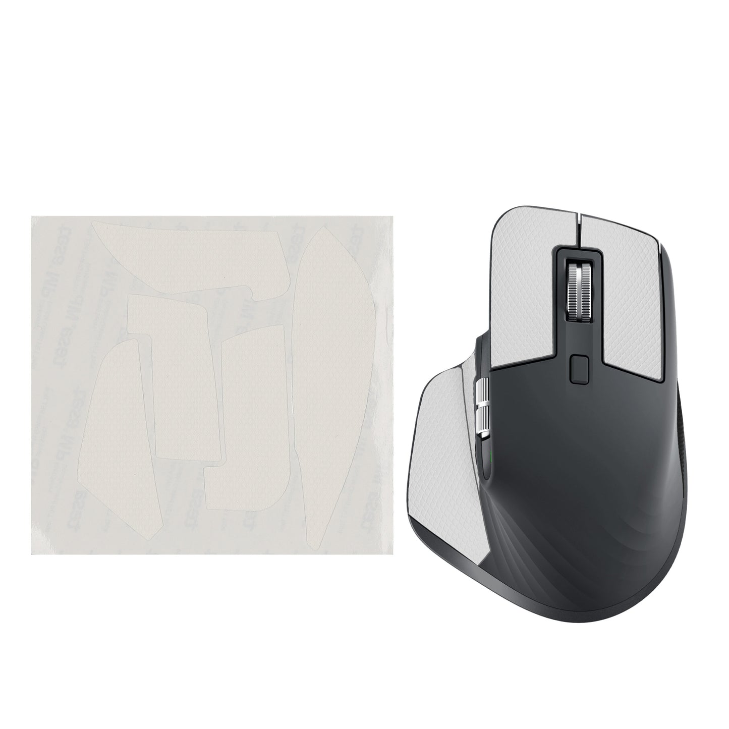 kwmobile Gaming Maus Grip Tape für Logitech MX Master 3S Mouse Grip Tape - Rutschfestes Griffband für PC Maus - Weiß Weiß  