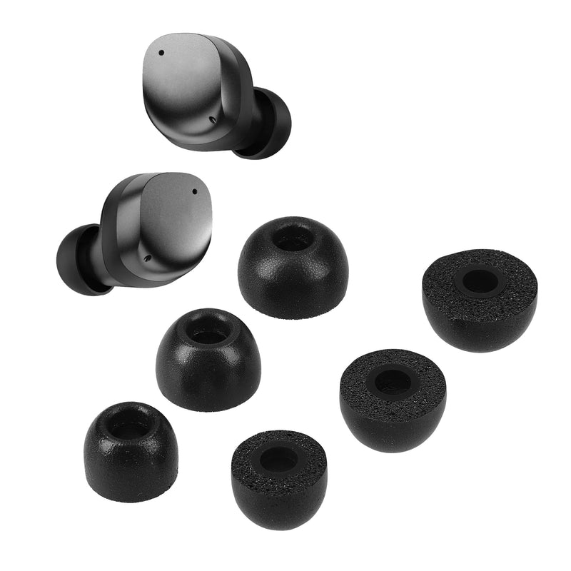kwmobile 6x Aufsätze für Sennheiser MOMENTUM True Wireless 3 Ersatz Ohrstöpsel - 3 Größen - Ear Tips für In-Ear Kopfhörer - Zubehör Ersatzpolster in Schwarz Schwarz  