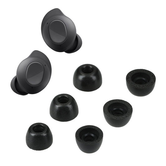 kwmobile 6x Aufsätze für Samsung Galaxy Buds FE Ersatz Ohrstöpsel - 3 Größen - Ear Tips für In-Ear Kopfhörer - Zubehör Ersatzpolster in Schwarz Schwarz  
