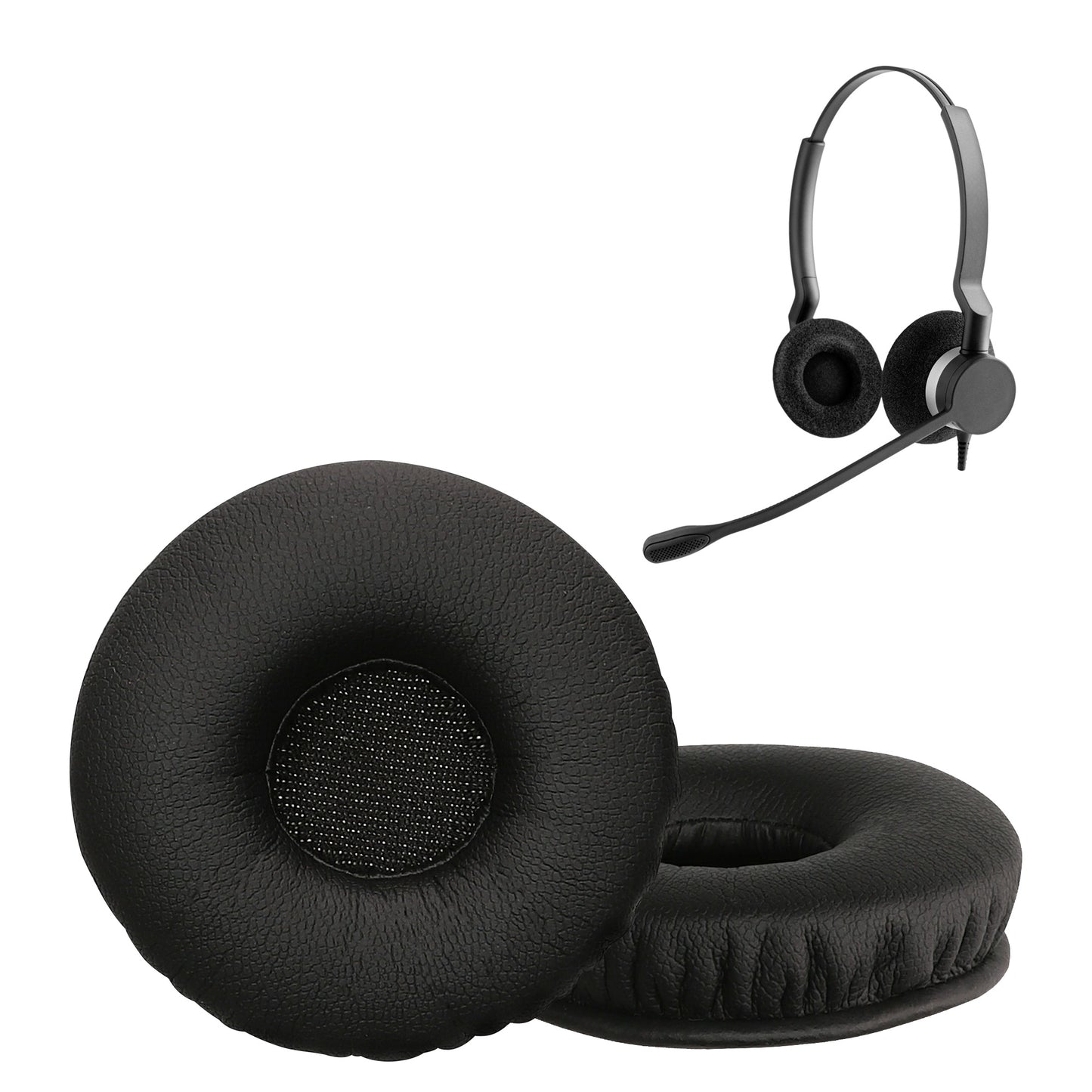 kwmobile Ohr Polster für Jabra Biz 2300 USB Duo / Biz 2300 QD / Biz 2300 USB MS Ohrpolster - Ersatz Ohrpolster - Kopfhörer Ersatzteile - Kopfhörer Ersatzpolster für Over Ear Headphones