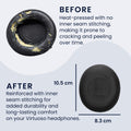kwmobile Ohr Polster für Jabra Elite 45h / Evolve2 65 / Evolve2 40 - Ersatz Ohrpolster - Kopfhörer Ersatzteile - Kopfhörer Ersatzpolster für Over Ear Headphones
