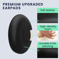 kwmobile Ohr Polster für Jabra Elite 45h / Evolve2 65 / Evolve2 40 - Ersatz Ohrpolster - Kopfhörer Ersatzteile - Kopfhörer Ersatzpolster für Over Ear Headphones