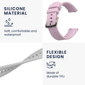 kwmobile Silikon Uhrenarmband für Garmin Lily 2 / Lily 2 Active Armband - Ersatzarmband für Fitnesstracker - Wechselarmband Smartwatch