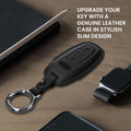 kwmobile Schlüsselhülle für Audi A6 A7 A8 Q7 Q8 3-Tasten Autoschlüssel Keyless Hülle - Autoschlüssel Schlüssel Hülle - Schlüsselcover Schlüsselschutz