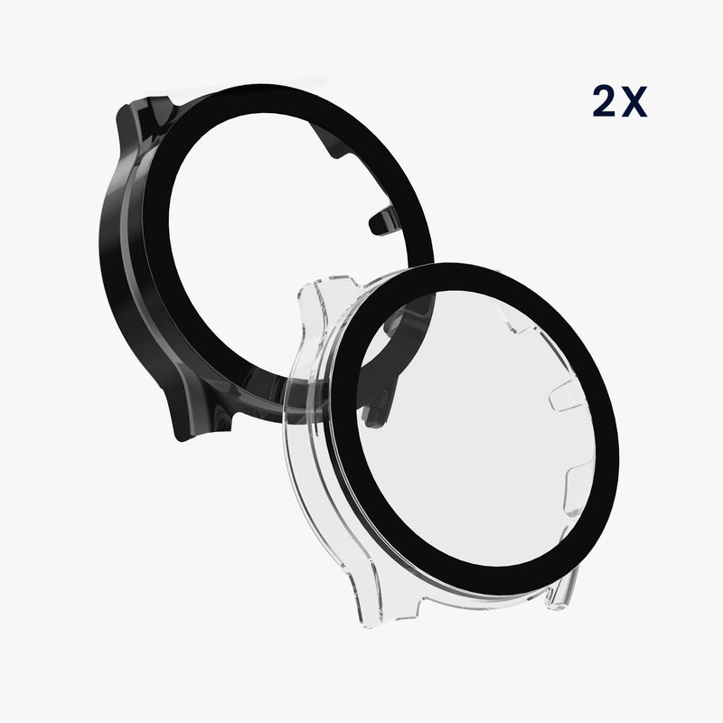 kwmobile Glas Hülle für Ticwatch Pro 5 Schutzhülle - Fullbody Fitnesstracker Case Set