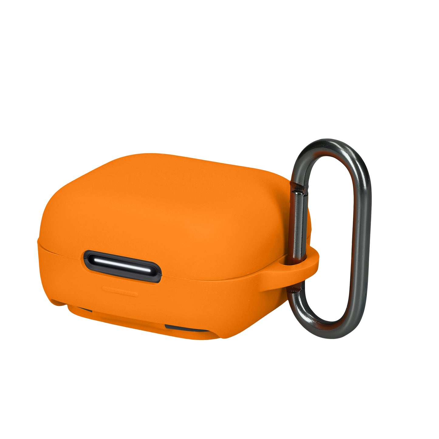 kwmobile Schutzhülle für Anker Soundcore P30i Hülle - TPU Silikon Case für Kopfhörer Ladecase - stoßfestes Cover mit Karabiner - Orange Orange  