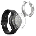 kwmobile 2x Silikon Hülle für Xiaomi Watch 2 Schutzhülle - Fullbody Display Cover Set aus Silikon - Silber Transparent Silber  [dsg02]