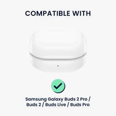 2x Case for Samsung Galaxy Buds 2 Pro / Buds 2 / Buds Live / Buds Pro with Keyring
