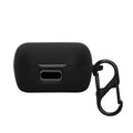 kwmobile Schutzhülle für Sennheiser ACCENTUM True Wireless Hülle - TPU Silikon Case für Kopfhörer Ladecase - stoßfestes Cover mit Karabiner - Schwarz Schwarz  