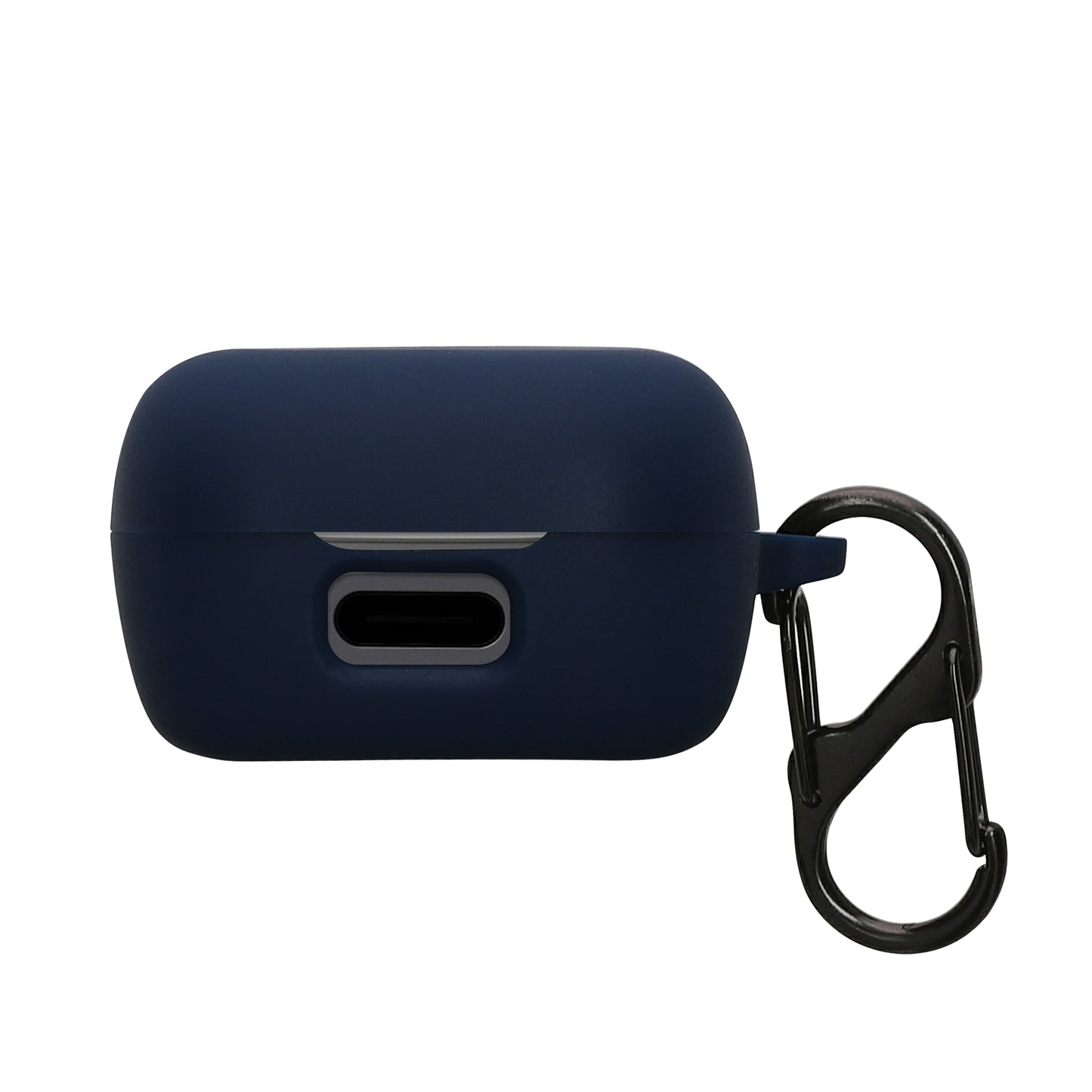 kwmobile Schutzhülle für Sennheiser ACCENTUM True Wireless Hülle - TPU Silikon Case für Kopfhörer Ladecase - stoßfestes Cover mit Karabiner - Dunkelblau Dunkelblau  