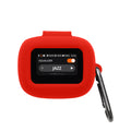kwmobile Schutzhülle für JBL Live Flex 3 / Live Buds 3 / Live Beam 3 Hülle - TPU Silikon Case für Kopfhörer Ladecase - stoßfestes Cover mit Karabiner - Rot Rot  