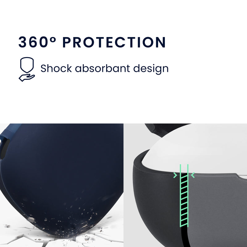 kwmobile Schutzhülle für Anker Soundcore Sport X20 Hülle - TPU Case für Kopfhörer Ladecase - stoßfestes Cover mit Karabiner