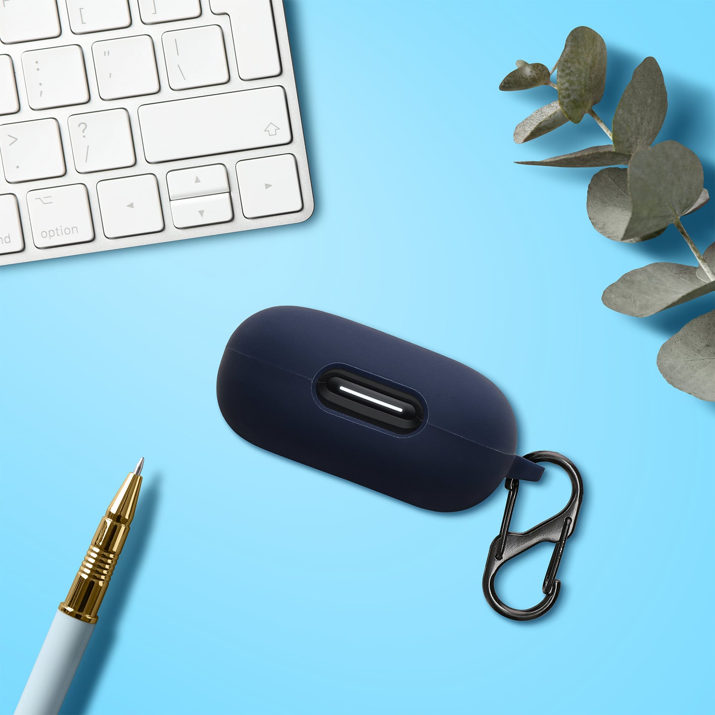 kwmobile Schutzhülle für Anker Soundcore Sport X20 Hülle - TPU Case für Kopfhörer Ladecase - stoßfestes Cover mit Karabiner