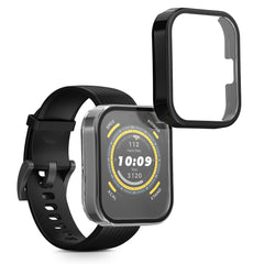 Full Body Protective Case for 22mm Amazfit Bip 6 / Bip 5 Unity / Bip 5 / GTS 3 / Balance 2 / Helio Strap Black and Clear