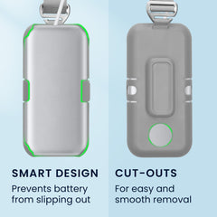 Apple Vision Pro Battery Holder with Belt Clip and Shoulder Strap