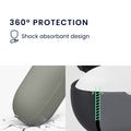 kwmobile Schutzhülle für Beats Solo Buds Hülle - TPU Case für Kopfhörer Ladecase - stoßfestes Cover mit Karabiner