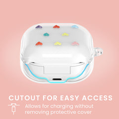 Samsung Galaxy Buds FE Case Colourful Hearts