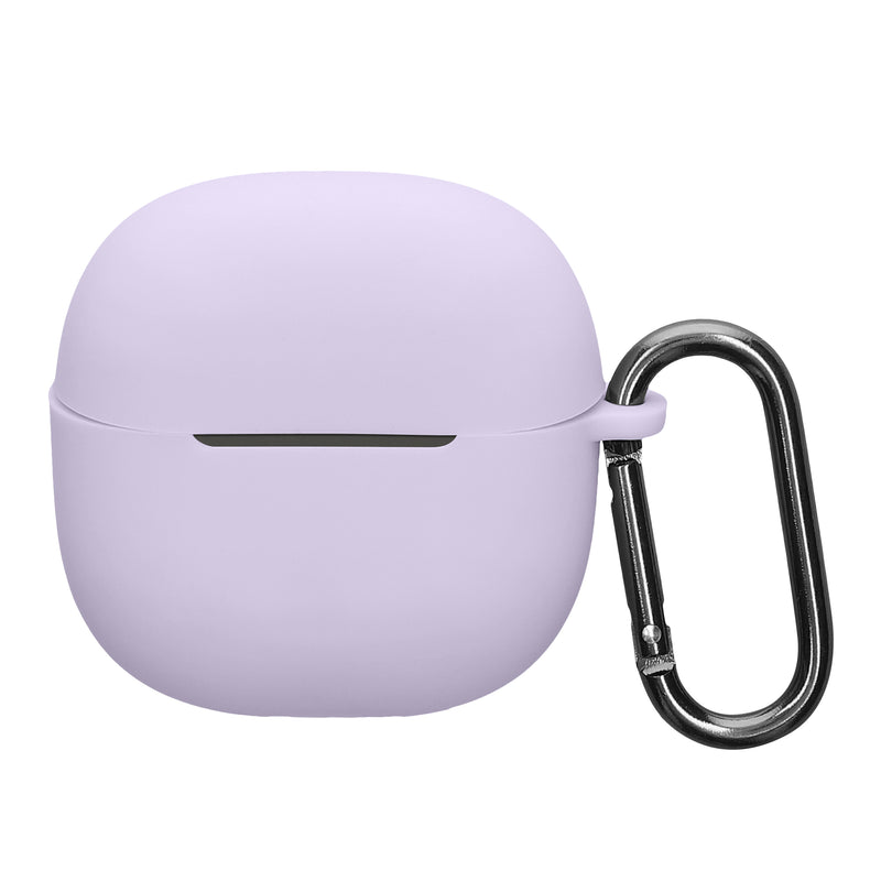 kwmobile Schutzhülle für Xiaomi Redmi Buds 6 Lite Hülle - TPU Silikon Case für Kopfhörer Ladecase - stoßfestes Cover mit Karabiner - Lavendel Lavendel  