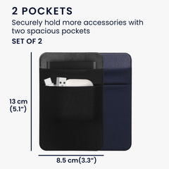 kwmobile Tasche kompatibel mit SanDisk Portable SSD Samsung T7 Crucial X8 HDD - Set Halterung für externe SSD