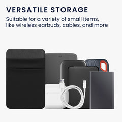 kwmobile Tasche kompatibel mit SanDisk Portable SSD Samsung T7 Crucial X8 HDD - Set Halterung für externe SSD