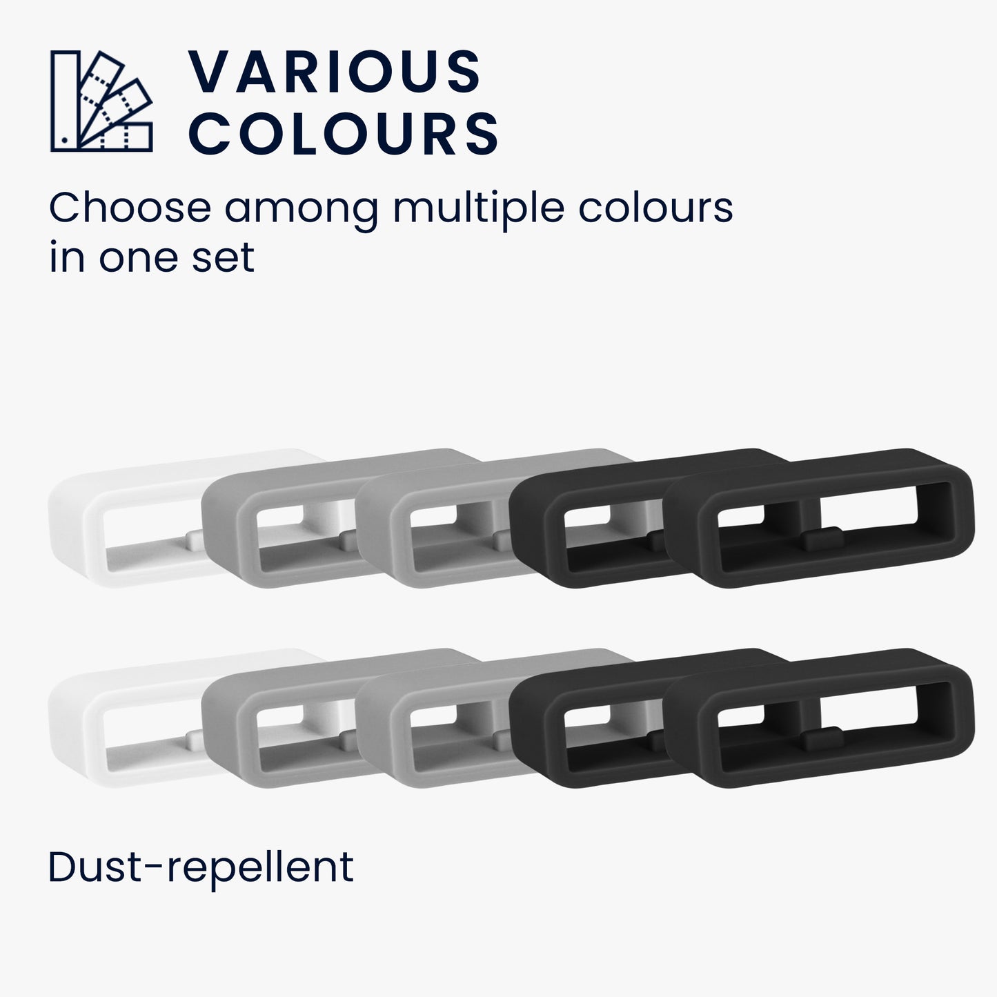 kwmobile Smart Watch Band Halterung für 24mm Smartwatch Strap Armbandhalterung Bandschlaufe für Fitness Tracker und Smart Uhr