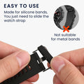 kwmobile Smart Watch Band Halterung für 24mm Smartwatch Strap Armbandhalterung Bandschlaufe für Fitness Tracker und Smart Uhr