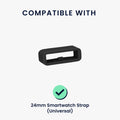 kwmobile Smart Watch Band Halterung für 24mm Smartwatch Strap (Universal) Armbandhalterung für Fitness Tracker und Smart Uhr